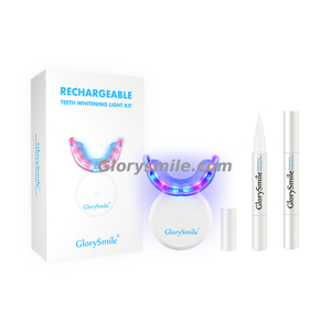 Glorysmile Wireless Dual-Light Teeth Whitening Device Sets Customized 